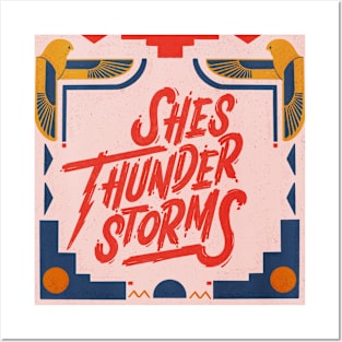 She's Thunderstorms Posters and Art